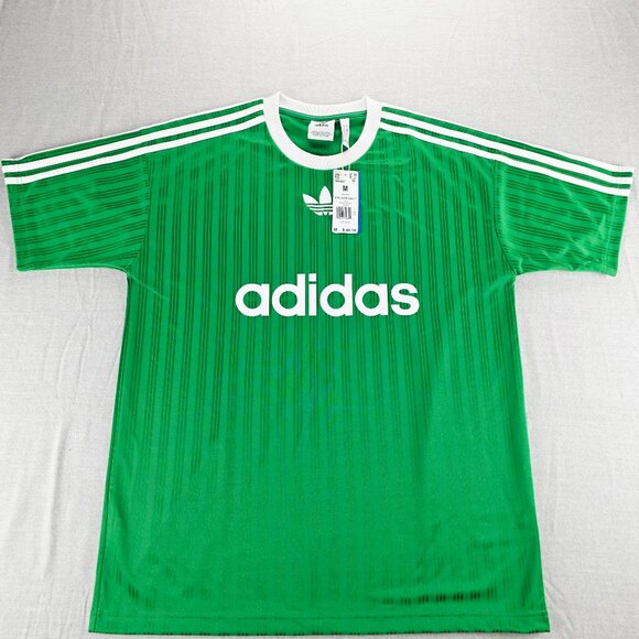 Adidas Originals Adicolor Poly-T Shirt Green Men`s Size Medium IM9457 - Picture 1 of 7
